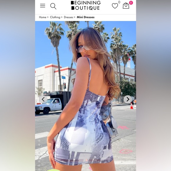 Beginning boutique size 8 mini dress - Picture 6 of 6